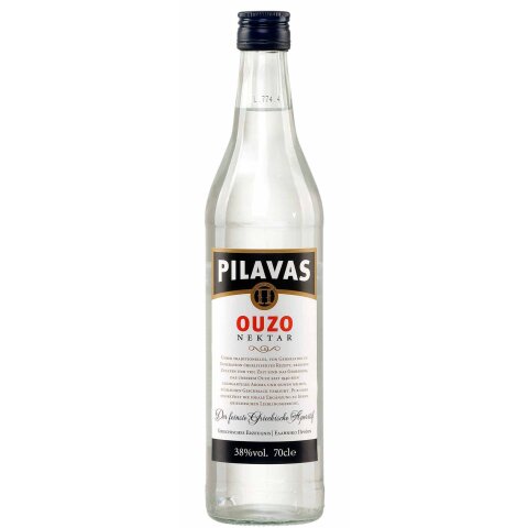 Ouzo Pilavas Nektar 38% 0,7l Pilavas