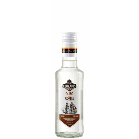 Ouzo mit Kaffee (Ouzo Coffee) 38% 0,2l Loukatos