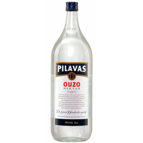 Ouzo Pilavas Nektar 38% 2,0l Pilavas