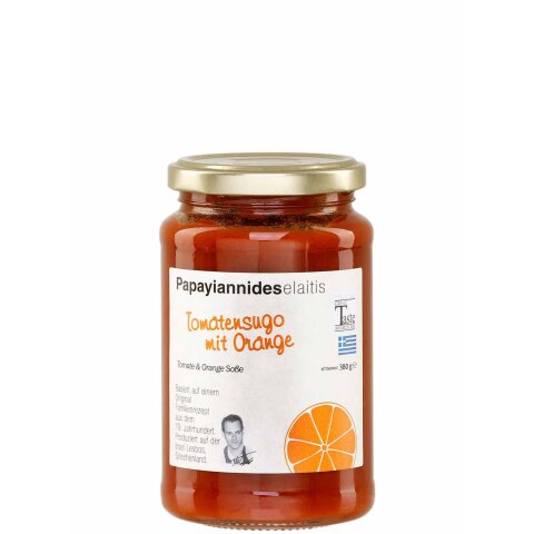 Tomatensauce mit Orange 380g Papayiannides