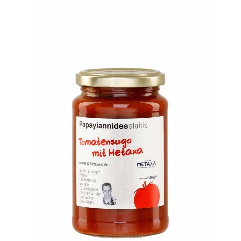 Tomatensauce mit Metaxa 380g Papayiannides