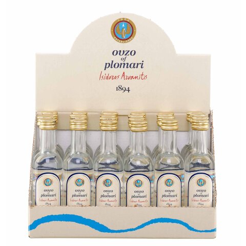 Ouzo Plomari 40% 24x 0,05l I. Arvanitis