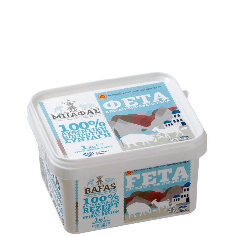 Feta Käse in Lake P.D.O. 1kg Bafas